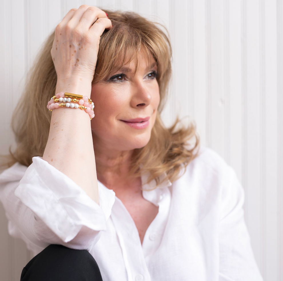 Bracelet-collier «Porte ton rêve» Amour rose - Main Image