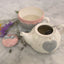 Duo de tasse et théière à infuser en porcelaine