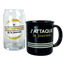 Duo tasse et verre en vitre pour bière
