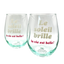 Ensemble 2 verres et bouteille teintés - Le soleil brille
