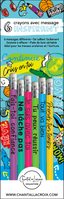 Ensemble de 6 crayons Persévérance